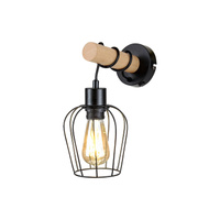 Kinkiet Ścienny Lampa E27 Czarny Industrialny Fabian 5244 Rabalux
