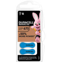 BATERIE do aparatu słuchowego Duracell DA675 BL6