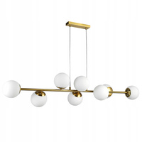 Lampa Sufitowa Oprawa Wisząca 8x E27 Złota Bali Masterled