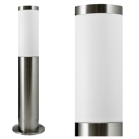 Lampa Ogrodowa LED Słupek E27 TUBA NISKA SATYNOWA 45cm