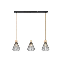 Lampa Wisząca Sufitowa E27 Czarny Industrialny Farfalle Rabalux