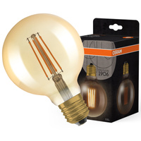 Żarówka LED Dekoracyjna G95 Kula E27 6.5W = 55W 725lm 2400K Ciepła 300° Ściemnialna Vintage 1906 Osram