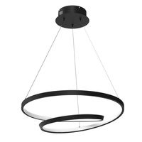 Lampa Wisząca Sufitowa LUCERO Czarna 48W LED Milagro