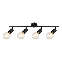 Lampa Sufitowa Punktowa Reflektor Spot 4x E27 Czarny Klasyczny Lamar 3989 Rabalux