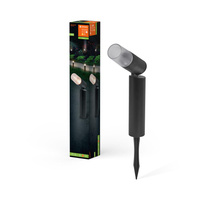 Lampa Ogrodowa Zewnętrzna LED Reflektor Wbijany Solarny 1W 40lm 3000K IP44 Czarny Endura Ledvance