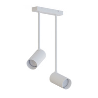 Lampa Sufitowa Oprawa Natynkowa Reflektor Punktowa 2x GU10 Biała Nowoczesna MONO LONG 7726 Nowodvorski