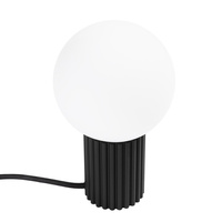 Lampa Biurkowa Stołowa G9 Okrągła Czarny Nowoczesna Matowa Halo Sollux
