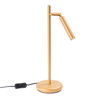 Lampa Biurkowa Stojąca Stołowa Nocna Szkolna 1x G9 Złota Pastelo Ocean Green SL.1470 Sollux