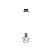 Lampa Wisząca Sufitowa Zwis E27 Czarny Industrialny Belano Rabalux
