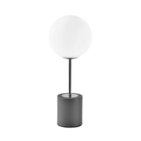 Lampka Biurkowa Oprawa Stołowa Dekoracyjna G9 Szara Elegance Kobi