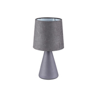 Lampa Stołowa Biurkowa Nocna E14 Szary Nowoczesny Nalani 2695 Rabalux