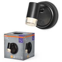 Lampka LED Nocna Magnetyczna 1.8W 100lm 3000K Ciepła 153° Akumulatorowe Czarna Ściemnialna Nightlux Osram