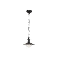 Lampa Wisząca Sufitowa Ogrodowa Zewnętrzna E27 IP44 Czarny Industrialny Oslo Rabalux