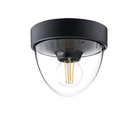 Plafon Oprawa Natynkowa Sufitowa Lampa Ogrodowa Kinkiet Elewacyjny E27 Czarna Wodoodporna IP44 NOOK 7978 Nowodvorski