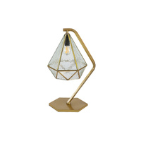 Lampa Stołowa Biurkowa Nocna Dekoracyjna E14 Złoty Vintage Norah Rabalux