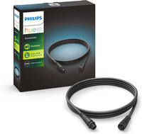 Kabel Przedłużający 2.5m Zewnętrzny IP67 Czarny Outdoor LowVolt Accessory Philips HUE
