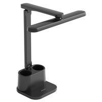 Lampka Biurkowa LED Stołowa Organizer 6W 400lm 4000K Neutralna 120° Czarna Ściemnialna Bari Sanico Goldlux