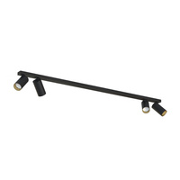Lampa Sufitowa Oprawa Natynkowa Reflektor Punktowa 4x GU10 Czarna Nowoczesna MONO 7768 Nowodvorski