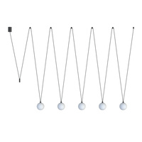 Lampa Sufitowa Wisząca 5x G9 Czarna Nowoczesna SLING 10355 Nowodvorski