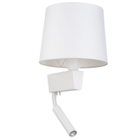 Lampa Ścienna CHILLIN II 8216 Nowodvorski Biały E27+G9 Kinkiet Abażur Klasyczna