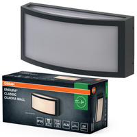 Kinkiet Ogrodowy Lampa Elewacyjna Zewnętrzna E27 Szary IP65 Endura Osram