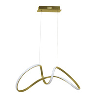 Lampa Wisząca Sufitowa TESORO Złota 48W LED Milagro