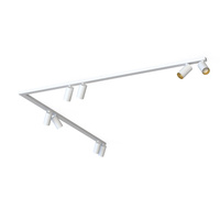 Lampa Sufitowa Oprawa Natynkowa Reflektor Punktowa 8x GU10 Biała Nowoczesna MONO CORNER 7695 Nowodvorski