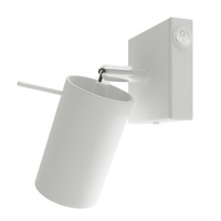Lampa Ścienna Kinkiet GU10 Tubularna Biała Nowoczesna Ring Sollux