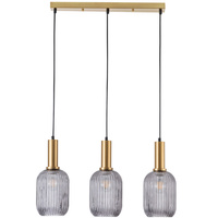 Lampa Wisząca Sufitowa SUFFOLK-3 3x E27 Zwis Dymiona GOLDLUX (Polux)