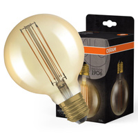 Żarówka LED Dekoracyjna G95 Kula E27 8.8W = 60W 806lm 2200K Ciepła 320° Filament Ściemnialna Vintage 1906 Osram