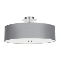 Lampa Sufitowa 3x E27 Szara Nowoczesna VIVIANE 6532 Nowodvorski