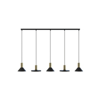 Lampa Sufitowa Wisząca 5x GU10 Czarna Nowoczesna HERMANOS 8032 Nowodvorski
