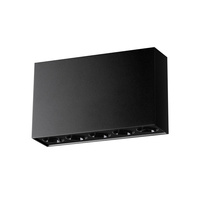 Lampa Sufitowa Oprawa Natynkowa Prostokątna 4000K Neutralna Czarna Minimalistyczna Sole Sollux