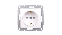 Sedna Gniazdo pojedyncze b/u SCHUKO białe SDN3000121