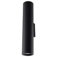 Lampa Ścienna Kinkiet 2x GU10 Tubularna Czarna Nowoczesna Lagos Sollux