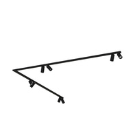 Lampa Sufitowa Oprawa Natynkowa Reflektor Punktowa 8x GU10 Czarna Nowoczesna MONO CORNER 7723 Nowodvorski