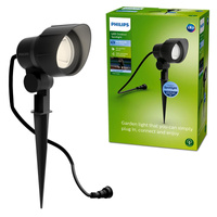 Lampa Ogrodowa Reflektor LED 6W 660lm 4000K IP44 Czarny Low Voltage 12V Philips
