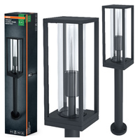 Lampa Ogrodowa Słupek Zewnętrzny Stojący E27 Szary IP44 Endura Osram