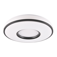 Plafon LED Oprawa Sufitowa 18W 1850lm 4000K Neutralna 120° Biała Czarna IP44 Detroit Sanico Goldlux