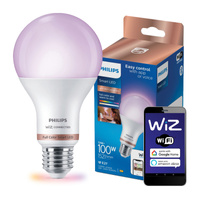 Żarówka LED E27 A67 13W = 100W 1521lm 2200-6500K RGB + TW Inteligentna SMART WiFi Bluetooth Aplikacja WiZ Philips