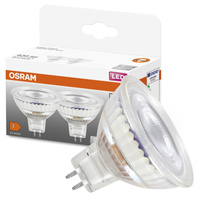 2x Żarówka LED MR16 Reflektor GU5.3 6.5W = 50W 630lm 2700K Ciepła 12V 120° STAR Osram