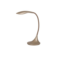 Lampa Stołowa Biurkowa Nocna 5.3W 520lm 3000K Ściemnialna Szampański Nowoczesny Dominic 4167 Rabalux