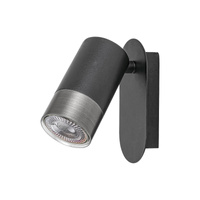 Kinkiet Ścienny Lampa GU10 Czarny Minimalistyczny Zircon 5069 Rabalux