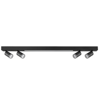 Lampa Sufitowa Reflektor Punktowy 3x GU10 Czarna PARIS Sanico Goldlux