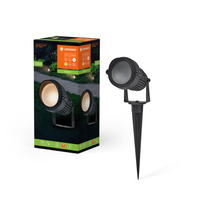 Lampa Ogrodowa Zewnętrzna LED Reflektor Wbijany Solarny 1W 60lm 3000K IP44 Czarny Endura Ledvance