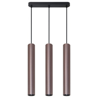 Lampa Sufitowa Wisząca Zwis 3x GU10 Szara LUNGOMARE Sanico Goldlux