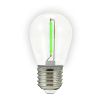 Żarówka LED E27 FILAMENT 0,3W Zielona do Girlandy PARTY GOLDLUX (Polux) ZESTAW 2 SZT.