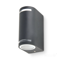 Lampa Ogrodowa Kinkiet Elewacyjny Zewnętrzny 2x GU10 IP44 Szara Quazar Kobi