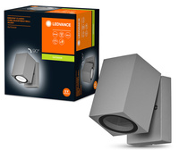 Lampa Ogrodowa Zewnętrzna Kinkiet Elewacyjny LED GU10 IP44 IK04 Srebrny Endura Ledvance