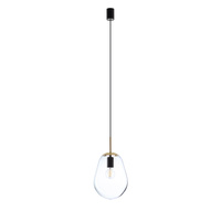 Lampa Sufitowa Wisząca E27 Szklany Klosz Nowoczesna PEAR S 8673 Nowodvorski
